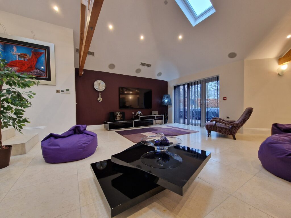 The Lodge Accommodation image 6 Image name New Lodge Lounge sofa angle the 6 image from the post The Lodge in Yorkshire.com.
