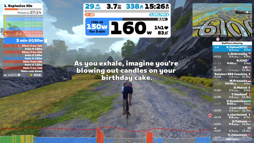 Emma's Diary: Training for the Long Course Weekend Yorkshire Post image 10 Image name emma oakes zwift training the 10 image from the post Emma's Diary: Training for the Long Course Weekend Yorkshire in Yorkshire.com.