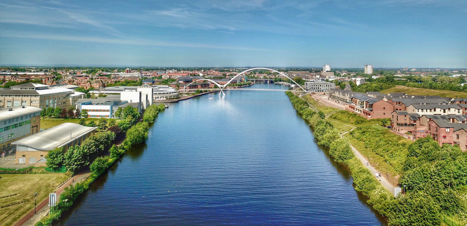 Image name thornaby on tees footbridge yorkshire the 2 image from the post Thornaby-on-Tees in Yorkshire.com.