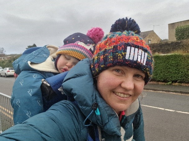 Long Course Weekend Training Diary: Tips for training with a cold Post image 6 Image name emma oakes with child triathlon training yorkshire the 6 image from the post Long Course Weekend Training Diary: Tips for training with a cold in Yorkshire.com.
