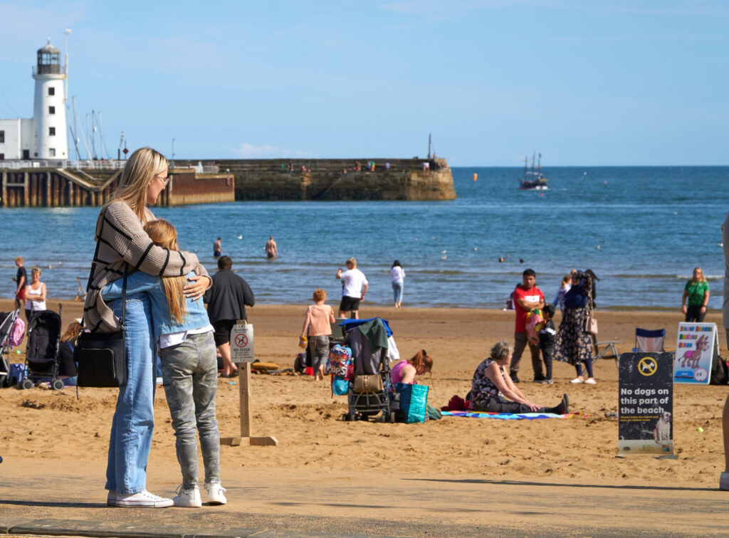 Celebrating Mother's Day in Yorkshire 2024 Post image 7 Image name mother daughter scarborough beach yorkshire the 6 image from the post Celebrating Mother's Day in Yorkshire 2024 in Yorkshire.com.