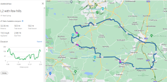 Triathlon training diary: keeping motivated Post image 2 Image name training route garmin emma oakes yorkshire the 2 image from the post Triathlon training diary: keeping motivated in Yorkshire.com.
