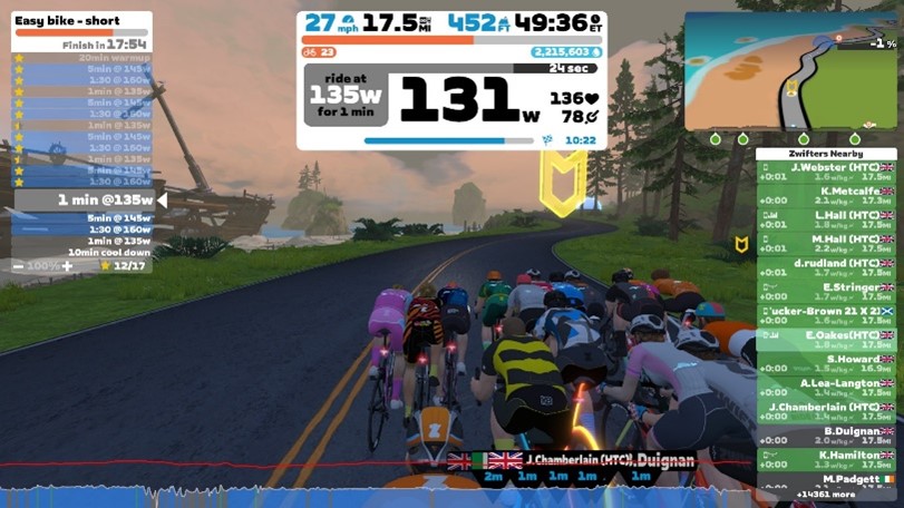 Triathlon training diary: keeping motivated Post image 3 Image name zwift training emma oakes the 3 image from the post Triathlon training diary: keeping motivated in Yorkshire.com.