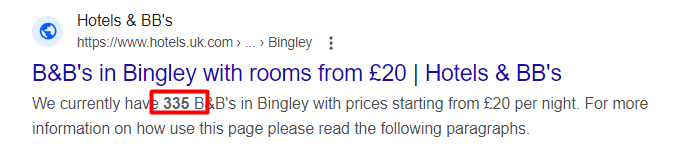 B&B Accommodation In and Near Bingley Page image 1 Image name 355 BBs in Bingley the 1 image from the post B&B Accommodation In and Near Bingley in Yorkshire.com.