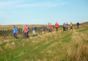 Addingham Page image 6 walkers on a Skipton walking trail