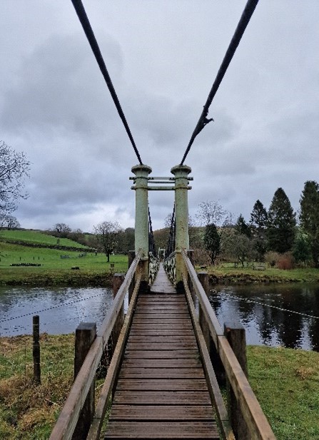 Long Course Weekend training: Grassington, Buckden and Arncliffe Post image 2 Image name emma oakes training diary footbridge grassington yorkshire the 2 image from the post Long Course Weekend training: Grassington, Buckden and Arncliffe in Yorkshire.com.