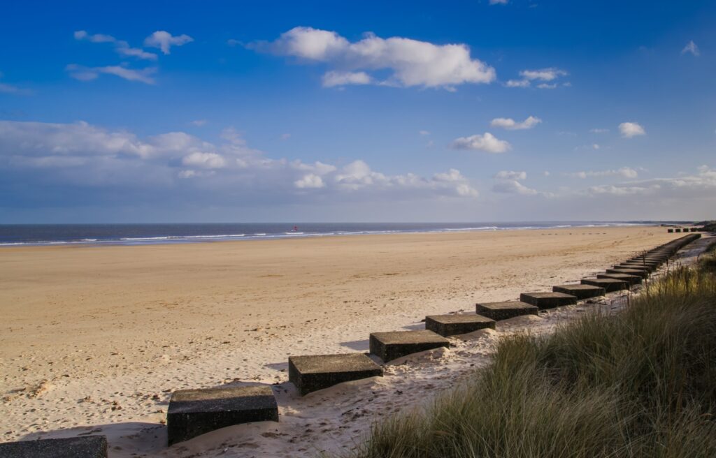 9 Great Coastal Dog Walks Post image 9 Image name fraisthorpe beach world war 2 concrete blocks seaside yorkshire the 9 image from the post 9 Great Coastal Dog Walks in Yorkshire.com.