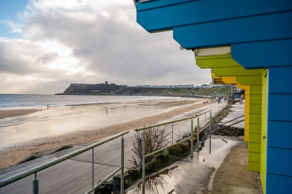 Image name scarborough north bay beach colourful beach huts yorkshire the 2 image from the post Best Yorkshire beaches 2024 in Yorkshire.com.