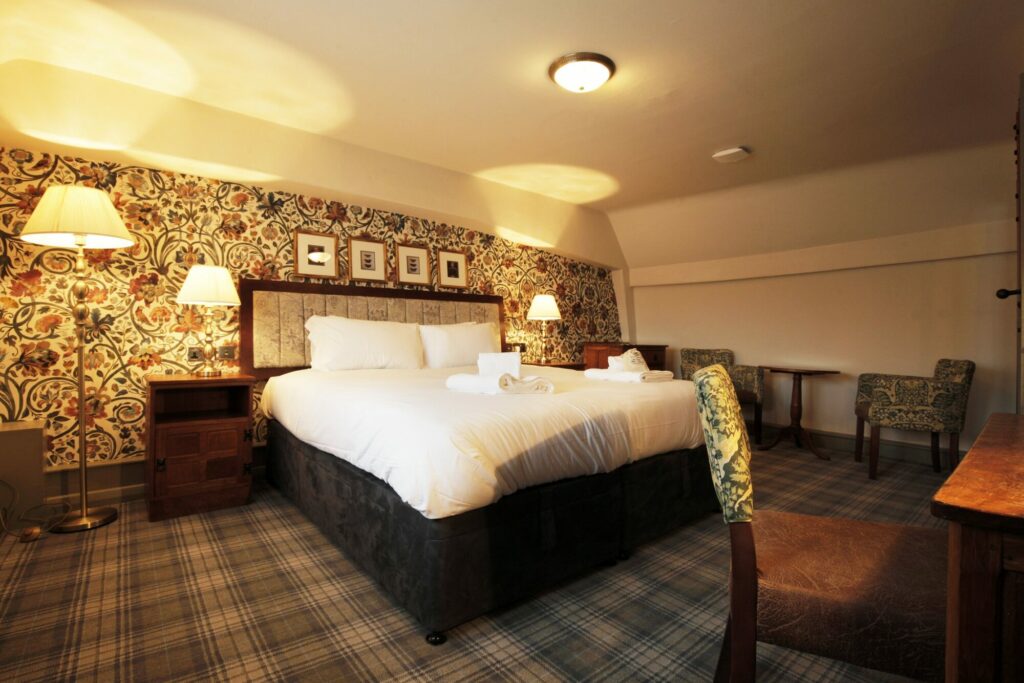 Image name Black Swan feature bedroom the 2 image from the post Stride out on National Walking Day with a Walk Inn Break in Yorkshire.com.