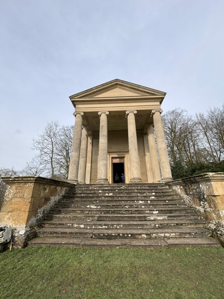 A look at the history of Ionic Temple, Rievaulx Terrace, with Dr Emma Wells Post image 3 Image name exterior front steps rievaulx terrace ionic temple north yorkshire image c emma wells the 3 image from the post A look at the history of Ionic Temple, Rievaulx Terrace, with Dr Emma Wells in Yorkshire.com.