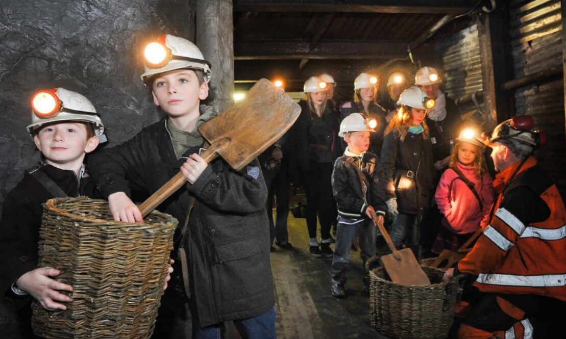 Visit The National Coal Mining Museum - Wakefield Post image 1 kids visiting the National Coal Mining Museum