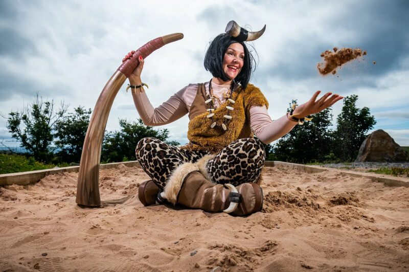 Image name Cavewoman Fossil Dig 1 the 6 image from the post Stump Cross Caverns in Yorkshire.com.