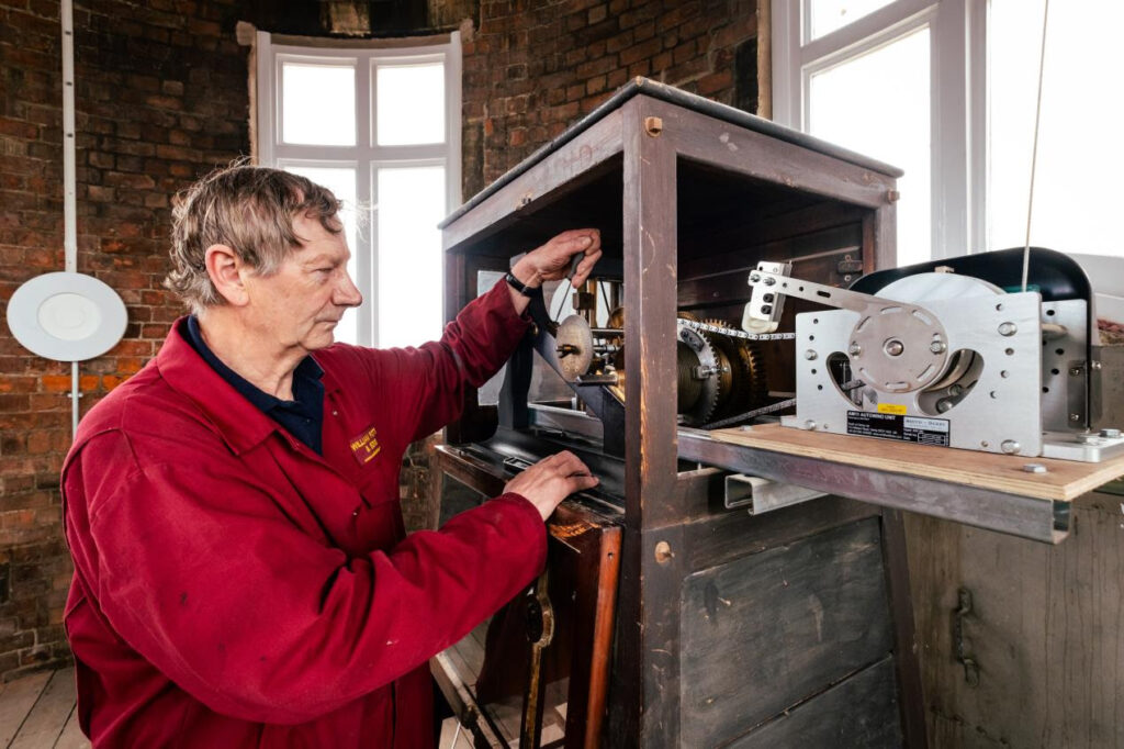 Historic Clock at Maritime Museum Restored to Working Order Post image 1 restoring the clock at Hull Maritime Museum