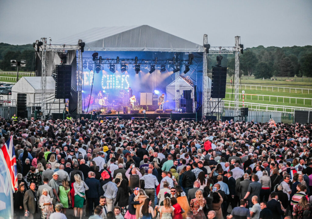 Image name Kaiser Chiefs Performing live after the races at Doncaster Racecourse 8362 the 11 image from the post A look ahead at the Go Racing Summer Festival 2024 in Yorkshire.com.