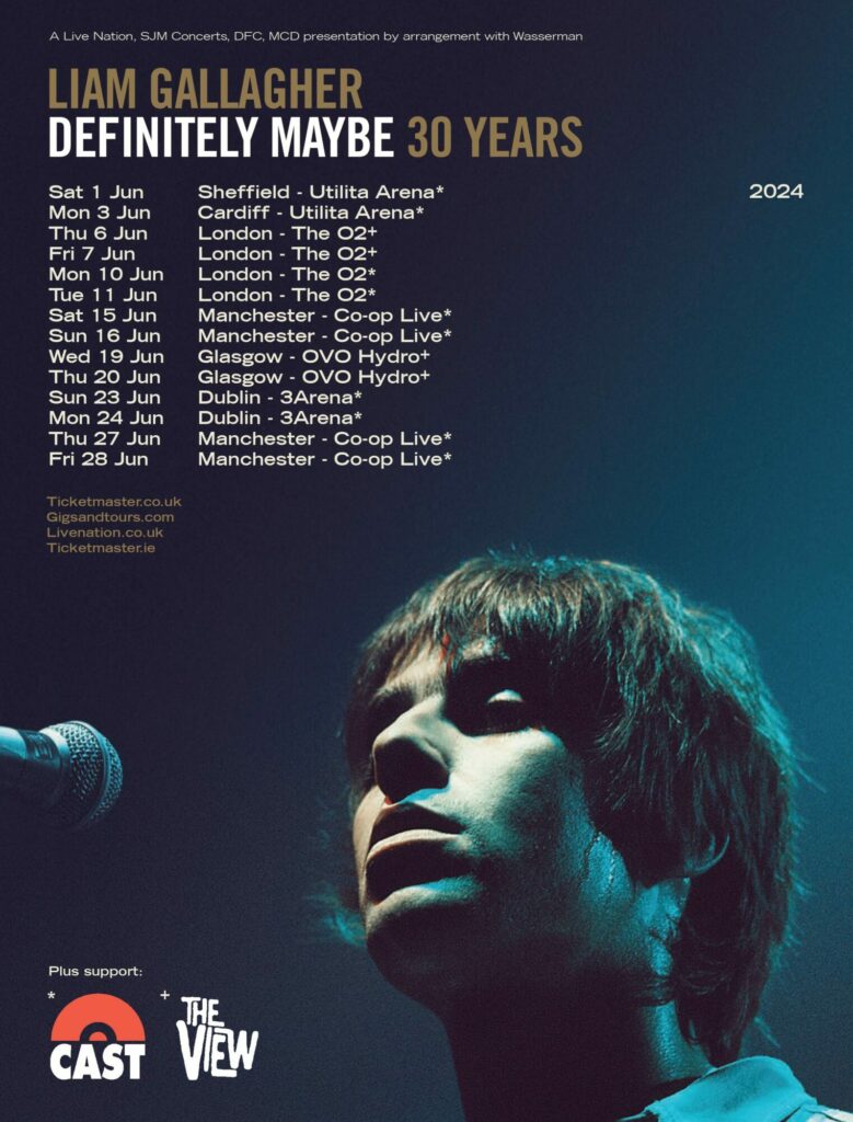 This Week at the Arena: Girls Aloud and Liam Gallagher Light Up Sheffield Post image 2 Liam Gallagher Tour
