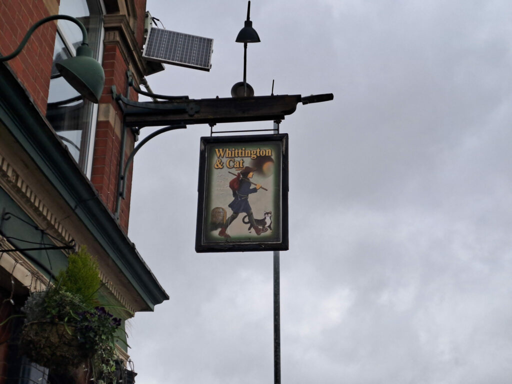Image name sign of Whittington Cat Pub the 2 image from the post Funds Granted For Whittington & Cat Pub Restoration - Hull Marina in Yorkshire.com.