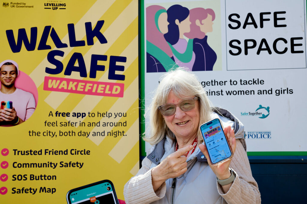 WalkSafe App Launched in Wakefield: Enhancing Safety and Reassurance Post image 1 Image name walk safe app the 1 image from the post WalkSafe App Launched in Wakefield: Enhancing Safety and Reassurance in Yorkshire.com.