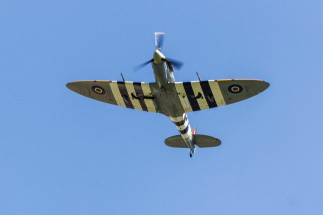 Wakefield Armed Forces Day: A Celebration of Service Post image 1 a plane in the sky for Wakefield Armed Forces Day