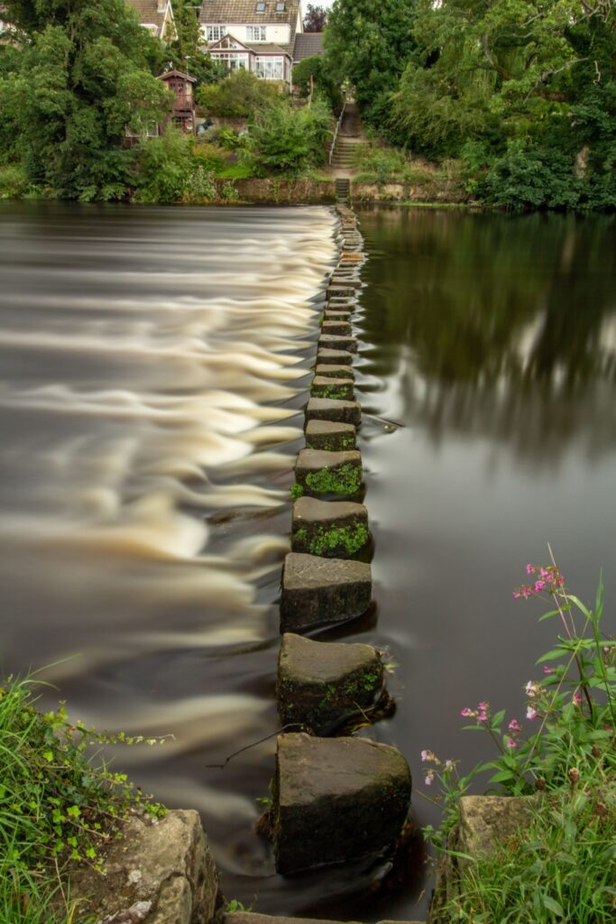 Image name ilkley stepping stones yorkshire the 1 image from the post Fun Things To Do In Ilkley in Yorkshire.com.