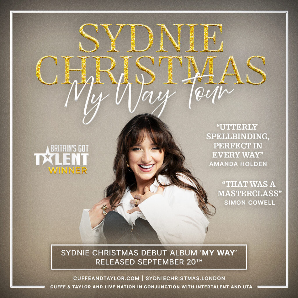 ‘My Way’ UK Tour to Enthrall Sheffield City Hall: Sydnie Christmas Post image 2 Image name SC 1080x1080 no dates the 2 image from the post ‘My Way’ UK Tour to Enthrall Sheffield City Hall: Sydnie Christmas in Yorkshire.com.