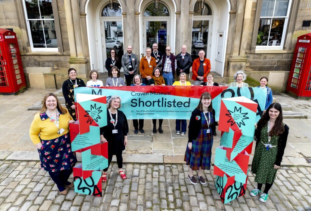 Image name The Skipton Town Hall team celebrate Craven Museum being a finalist in Art Fund MOTY a finalist the 1 image from the post Craven Museum Finalist For 2024 Art Fund Museum Of The Year in Yorkshire.com.