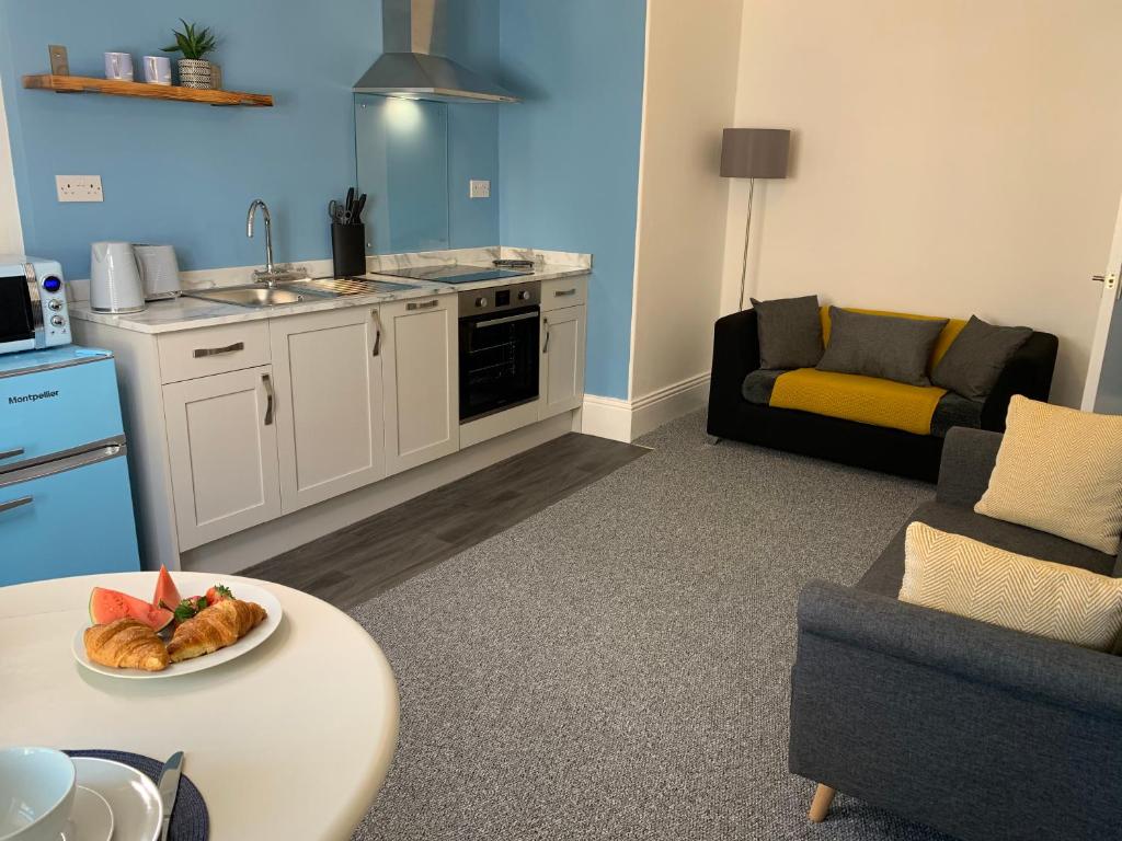 Seaspray Boutique Whitby Apartment Accommodation image 1 Image name seaspray living room yorkshire holiday let the 1 image from the post Seaspray Boutique Whitby Apartment in Yorkshire.com.