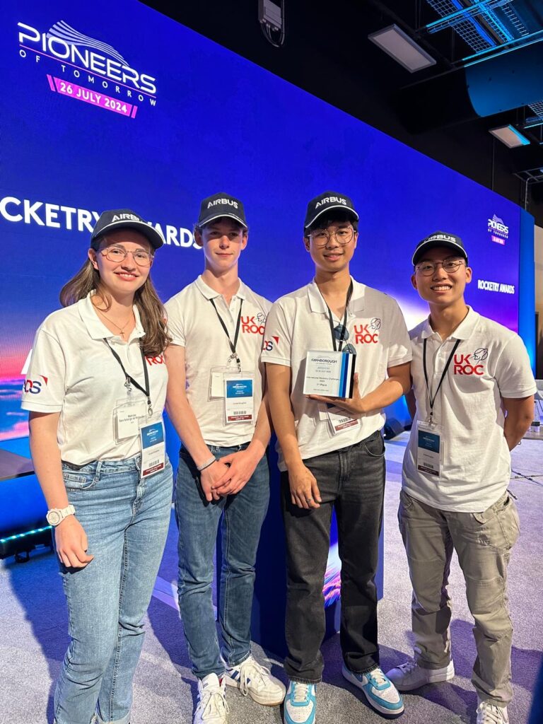 Image name Ampleforth College Team Post Victory the 1 image from the post Back-to-Back Wins For UK in International Youth Rocketry Championship in Yorkshire.com.