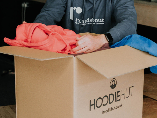Hoodie Hut's Generous Initiative: 500 Free Printed Hoodies for UK Charities Post image 1 Image name Hoodie Hut the 1 image from the post Hoodie Hut's Generous Initiative: 500 Free Printed Hoodies for UK Charities in Yorkshire.com.