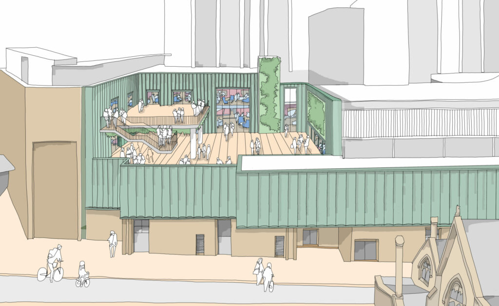 £15 million expansion of Trinity Kitchen promises a new landmark in Leeds city centre Post image 4 Image name Trinity Kitchen expansion artist impression 2 the 4 image from the post £15 million expansion of Trinity Kitchen promises a new landmark in Leeds city centre in Yorkshire.com.