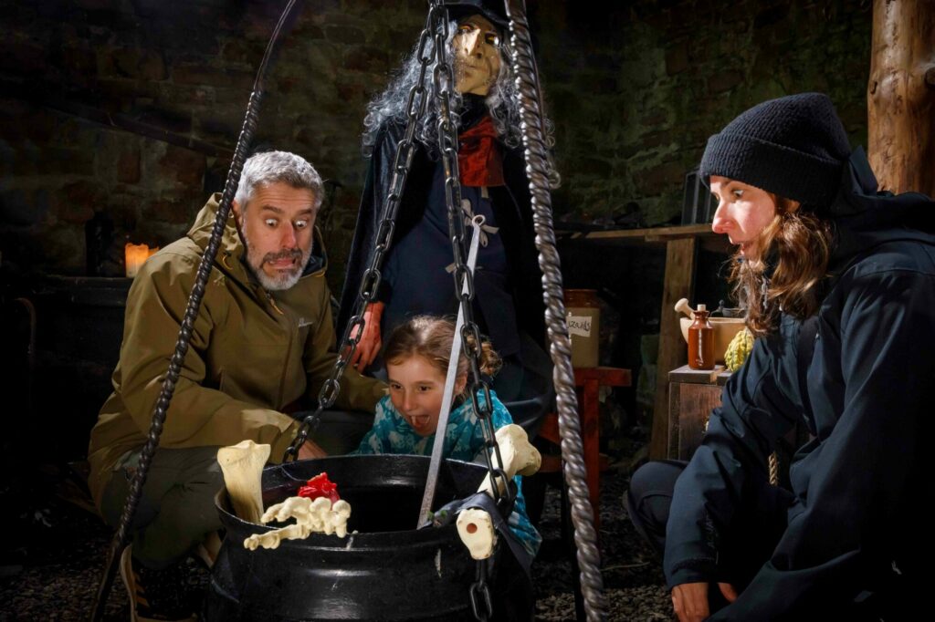 Halloween Events at Bolton Castle in 2024: Spooky Family Fun in a Historic Setting Post image 1 Image name Witches cauldron at Bolton Castle 2024 2 the 1 image from the post Halloween Events at Bolton Castle in 2024: Spooky Family Fun in a Historic Setting in Yorkshire.com.