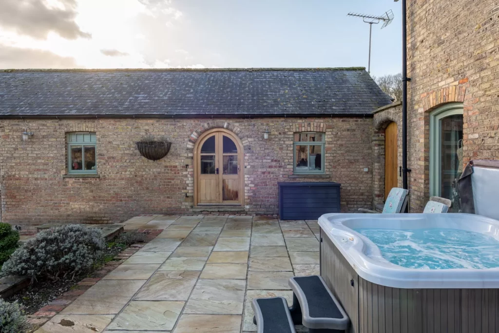 The Hideaway Accommodation image 4 Image name hot tub the hideaway luxury cottages the 4 image from the post The Hideaway in Yorkshire.com.