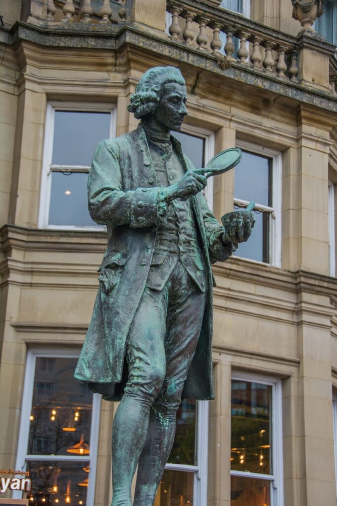Exploring Joseph Priestley’s legacy in Yorkshire: a journey through science, faith, and reform Post image 1 Image name joseph priestley leeds statue the 1 image from the post Exploring Joseph Priestley’s legacy in Yorkshire: a journey through science, faith, and reform in Yorkshire.com.