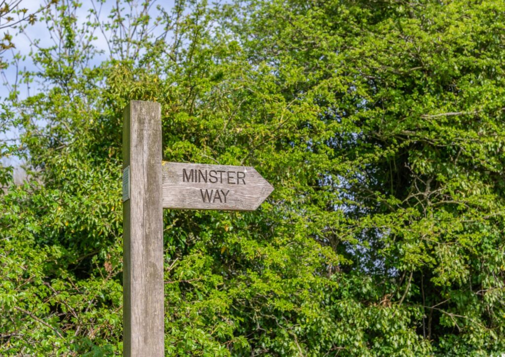 Walk: Minster Way Post image 1 Image name minster way wooden post sign the 1 image from the post Walk: Minster Way in Yorkshire.com.