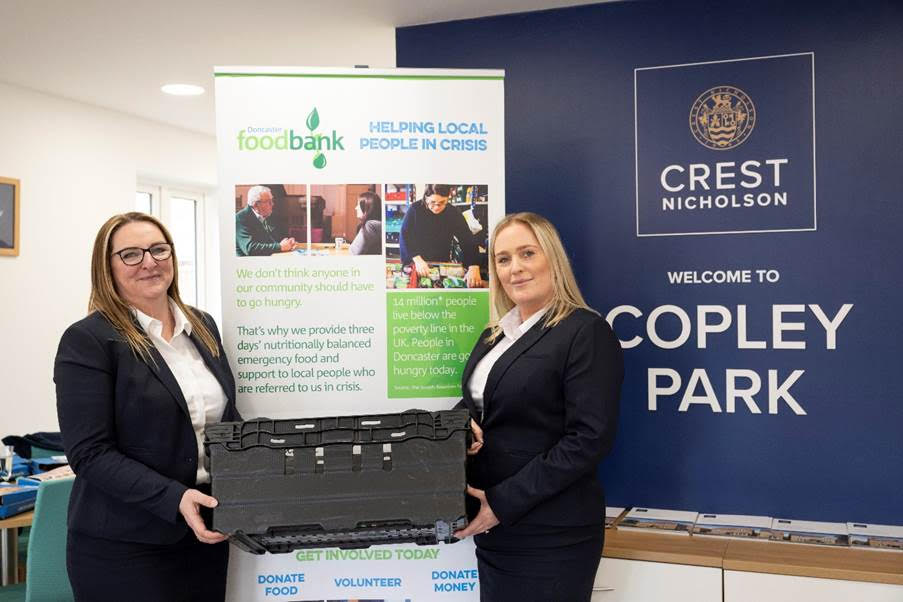 Crest Nicholson Launches Partnership with Doncaster Foodbank to Support Local Community Post image 1 Crest Nicholson has partnered with Doncaster Foodbank