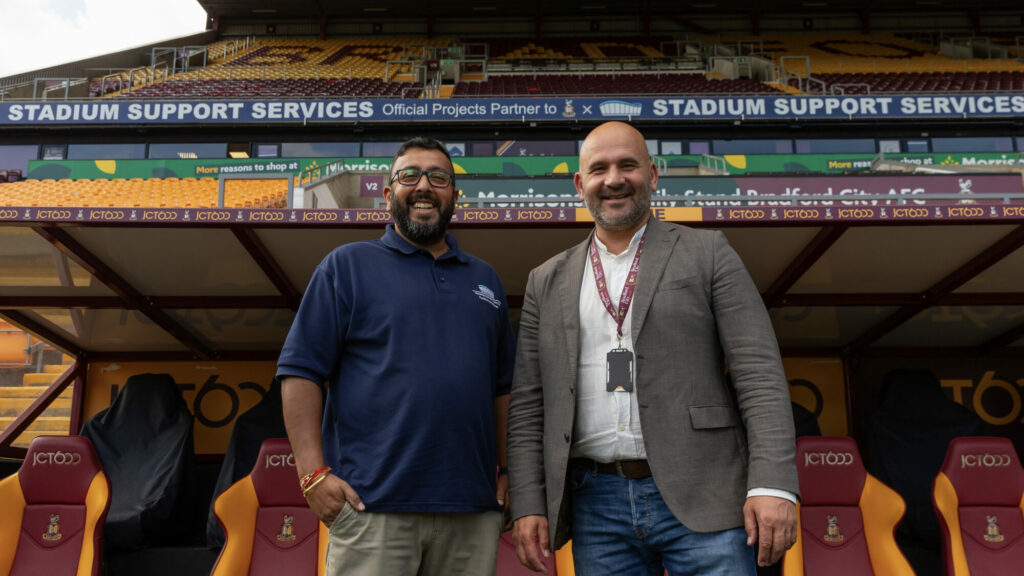 Bradford City AFC Forms Strategic Partnership with Stadium Support Services to Enhance University of Bradford Stadium Post image 1 Stadium Sports Services