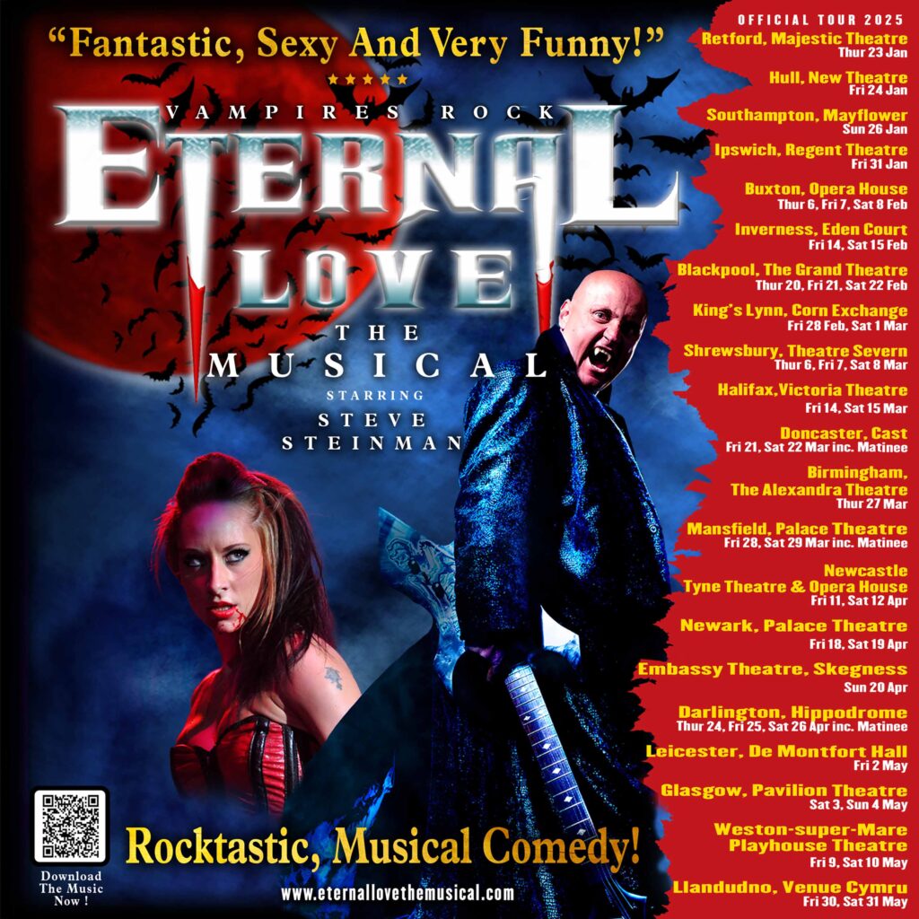 Love Set for Nationwide Tour with Anticipated £2 Million Gross Post image 3 Image name 2025EternalLoveTheMusicalTourDatesRed the 3 image from the post Love Set for Nationwide Tour with Anticipated £2 Million Gross in Yorkshire.com.