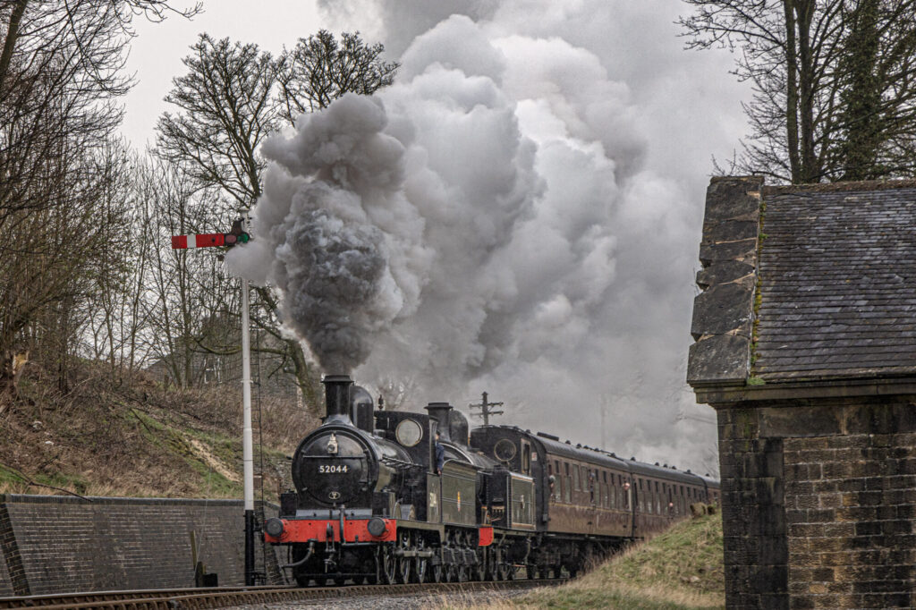 Keighley & Worth Valley Railway’s Autumn Steam-up Features Historic Cockney Locomotive No.72 'Fenchurch' Post image 3 Image name Double header with 52044 85 the 3 image from the post Keighley & Worth Valley Railway’s Autumn Steam-up Features Historic Cockney Locomotive No.72 'Fenchurch' in Yorkshire.com.