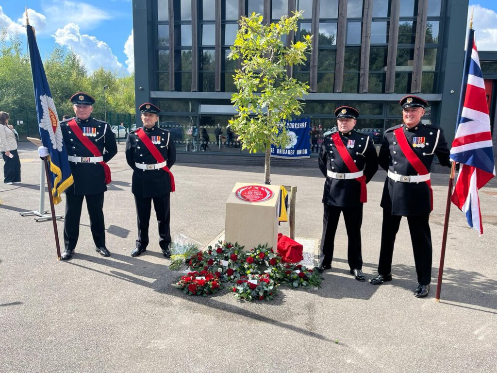 Sheffield Firefighters Remembered: New Plaque Honours Heroes Lost in British Steel Explosion Post image 1 Image name original 4B9D2188 77DE 4237 A5CD 99AD64F82696 the 1 image from the post Sheffield Firefighters Remembered: New Plaque Honours Heroes Lost in British Steel Explosion in Yorkshire.com.