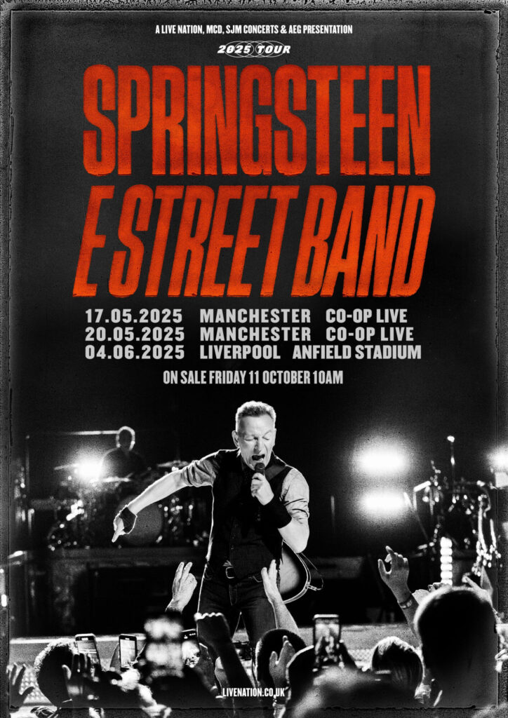 Bruce Springsteen and The E Street Band Add 2025 European Tour Dates in Manchester, Liverpool and more Post image 4 Bruce Springsteen