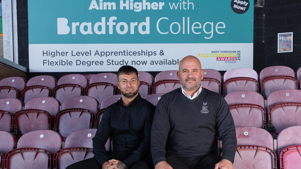 Bradford College Partners With Bradford City AFC For Students & The Community Post image 1 Bradford City AFC is delighted to announce that Bradford College are entering a fourth year as a partner. They will remain as a main club partner as well as our official digital partner.
