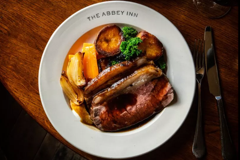 Where to Find the UK’s Best Roast Dinner (Hint: It’s in Yorkshire!) Post image 1 Image name Abbey Inn Roast Dinner 1 the 1 image from the post Where to Find the UK’s Best Roast Dinner (Hint: It’s in Yorkshire!) in Yorkshire.com.