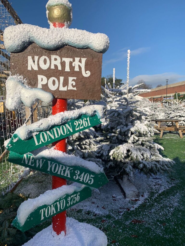 Newsletter: Friday 15th November 2024 Post image 10 Image name North Pole sign at Yorkshires Winter Wonderland the 10 image from the post Newsletter: Friday 15th November 2024 in Yorkshire.com.