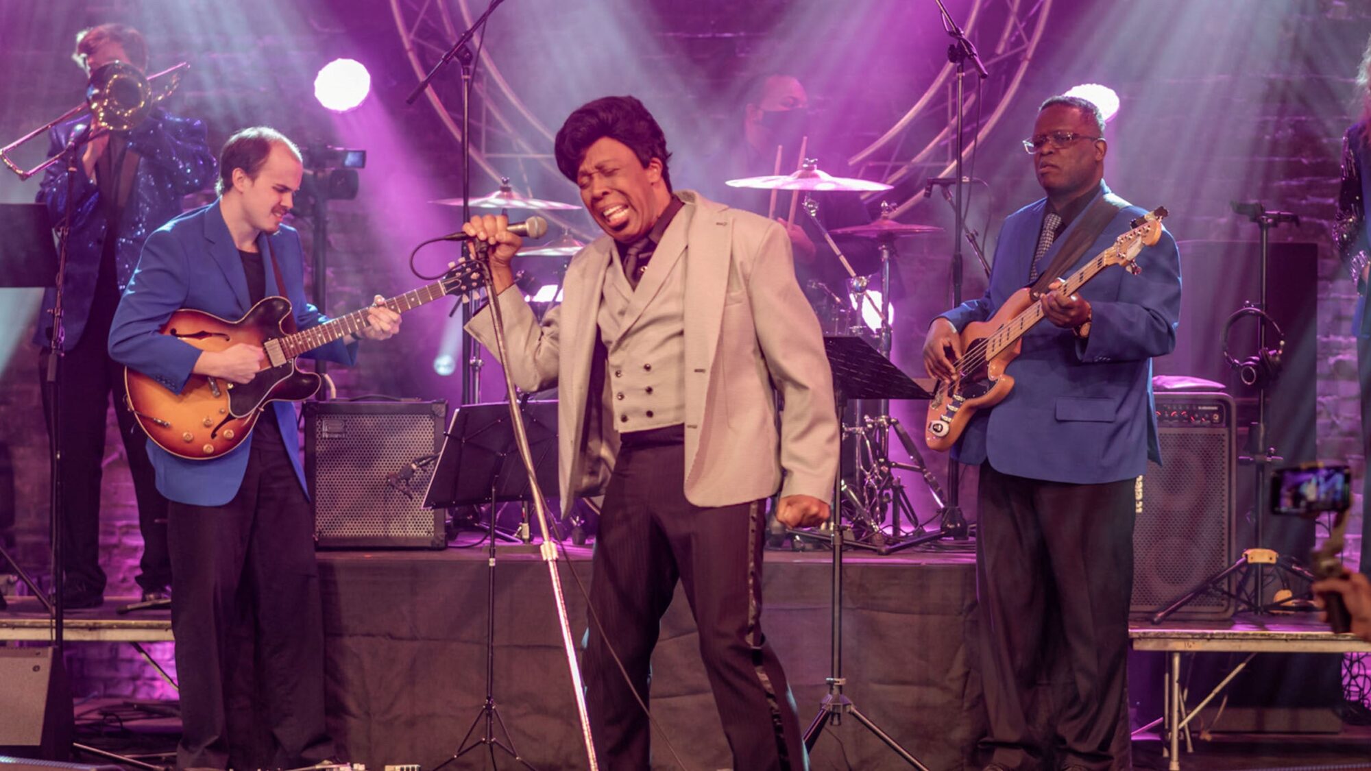 Image name Ty Stones James Brown Experience at The Royal Hall Harrogate the 2 image from the post The James Brown Experience at The Royal Hall, Harrogate in Yorkshire.com.