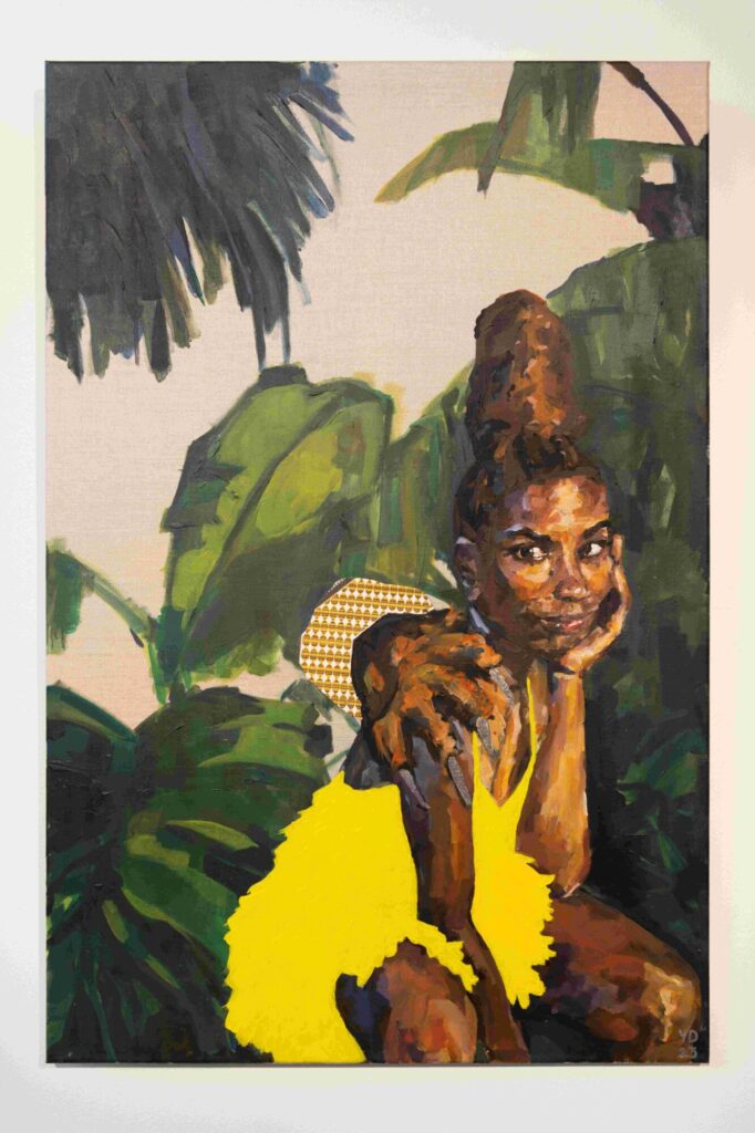 Image name When Tiger Nyam Leah by artist Yvadney Davis 1MB the 2 image from the post Modern Folklore at Sunny Bank Mills’ ‘LORE’ Exhibition in Yorkshire.com.