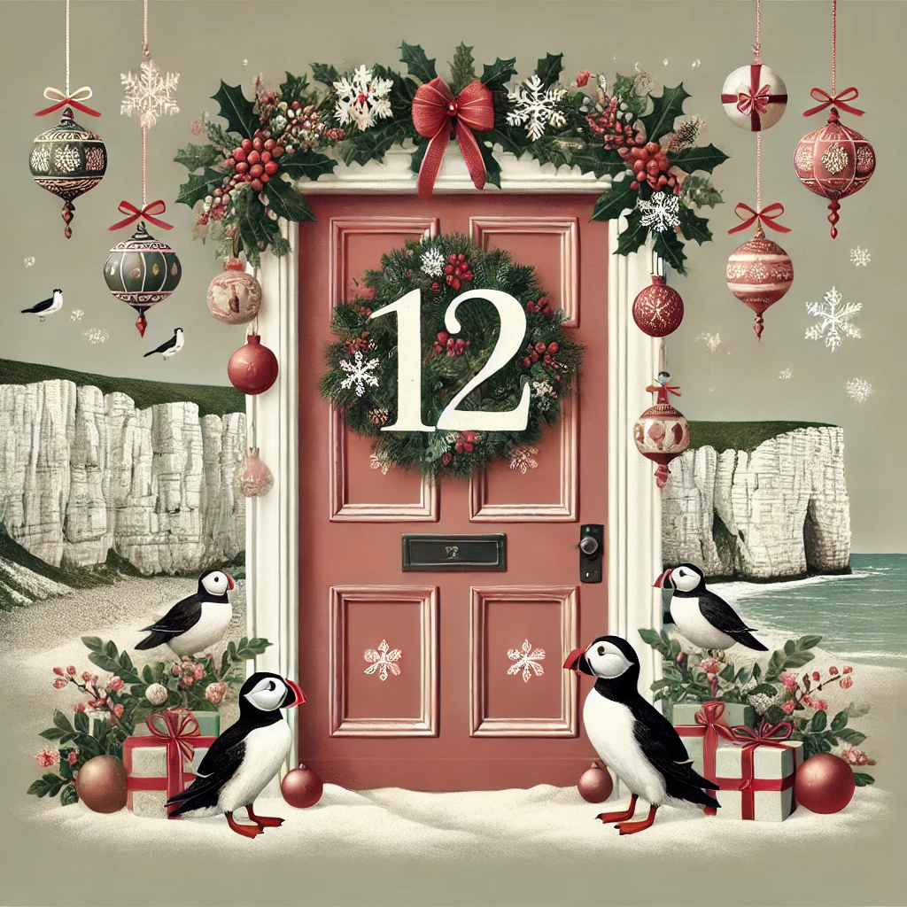 Image name advent 2024 day 12 puffins the 32 image from the post Day 12 – Christmas 2024 in Yorkshire.com.