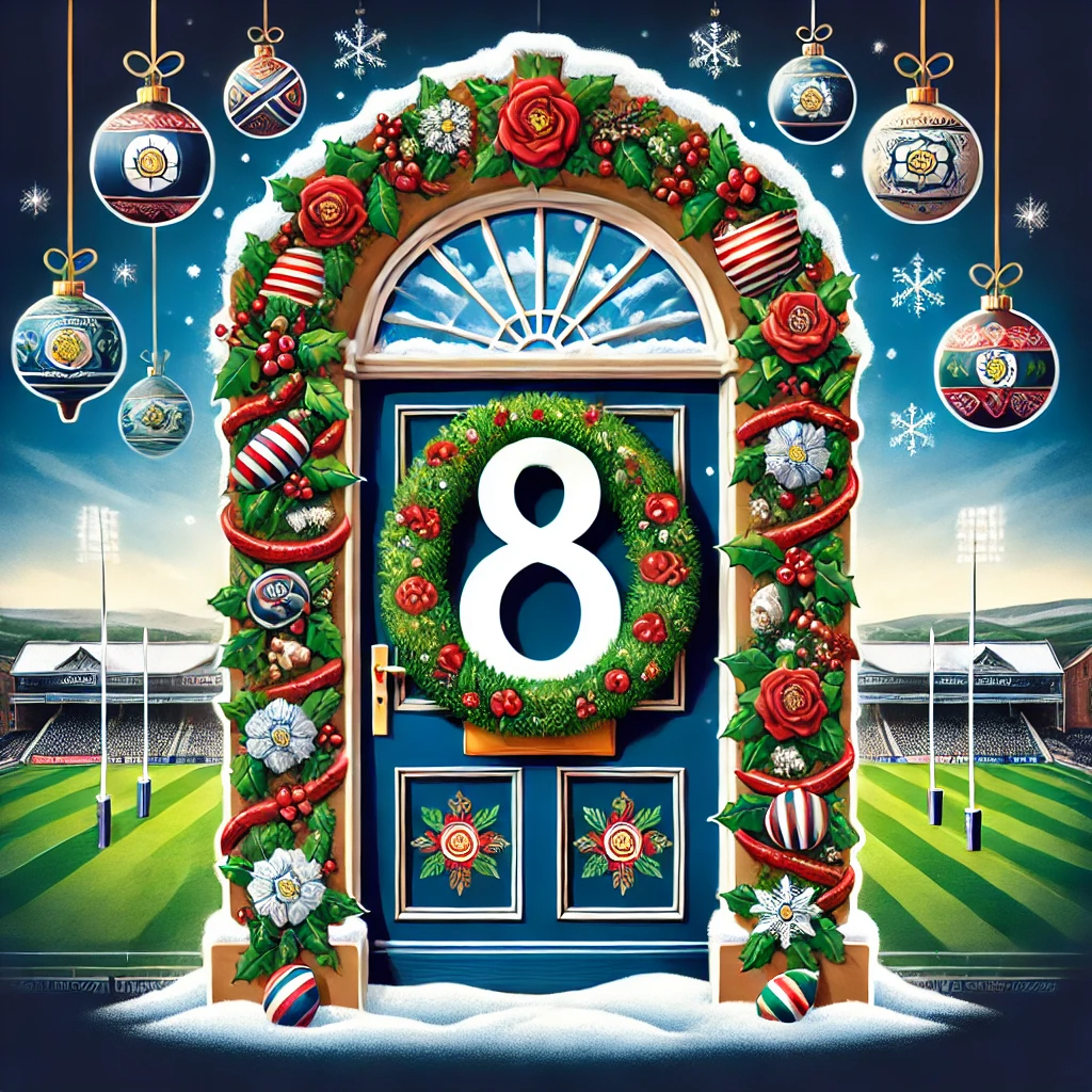 Image name advent 2024 day 8 rugby pitch the 1 image from the post Day 8 – Christmas 2024 in Yorkshire.com.