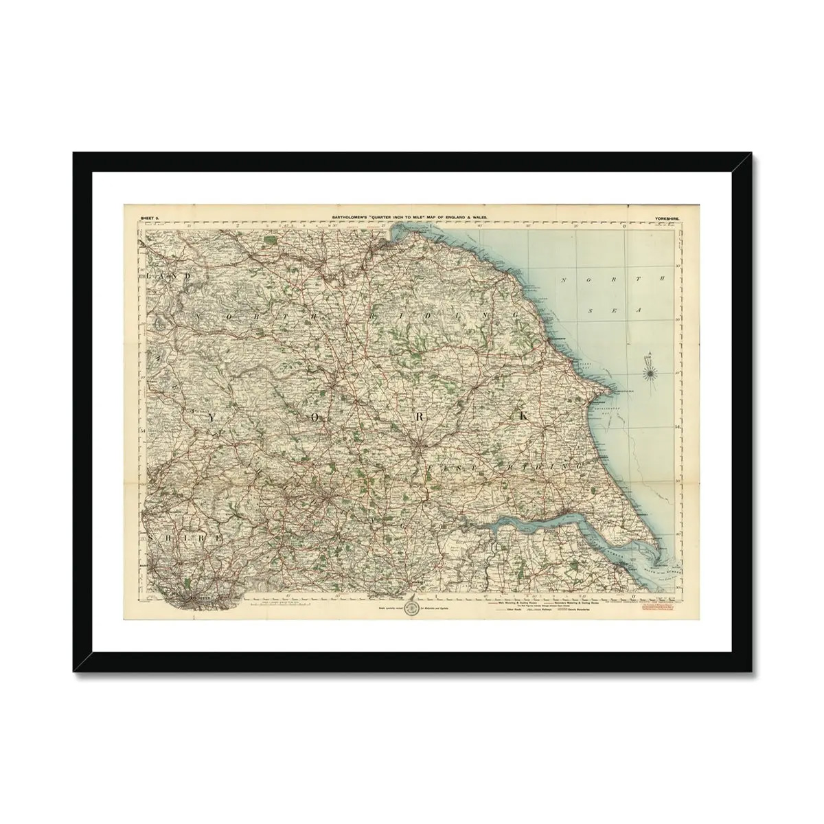 Day 12 - Christmas 2023 Post image 1 Image name Vintage Yorkshire Map Vintage Map Art Framed Print Fine art Beach House Art 1661093984 the 1 image from the post Day 12 – Christmas 2024 in Yorkshire.com.