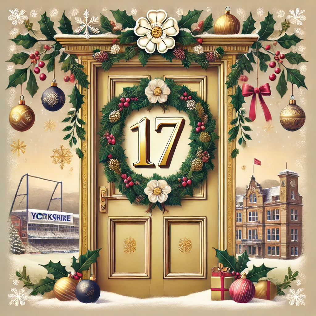 Image name advent 2024 day 17 cricket ground the 26 image from the post Day 17 – Christmas 2024 in Yorkshire.com.