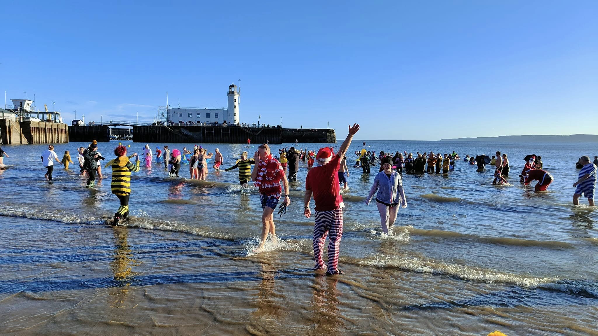 Image name scarborough lions new year dip the 4 image from the post New Year's Day Dips in Yorkshire 2025 in Yorkshire.com.