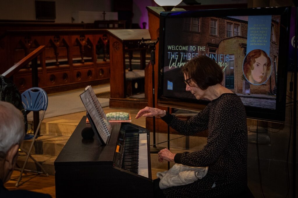 How Anne Brontë's Legacy Inspired a Community to Raise Over £2,250 Post image 4 Image name Ann Airton Pianist the 4 image from the post How Anne Brontë's Legacy Inspired a Community to Raise Over £2,250 in Yorkshire.com.
